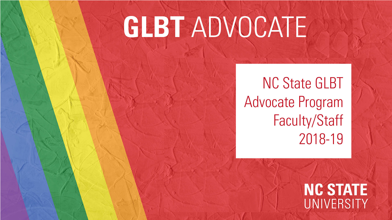 GLBT Advocate Program placard