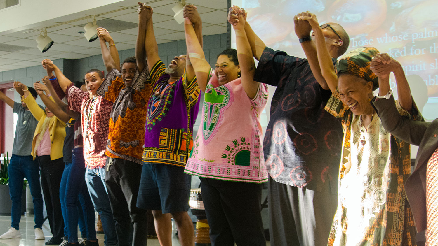 NC State community members celebrate Harambee! in 2017