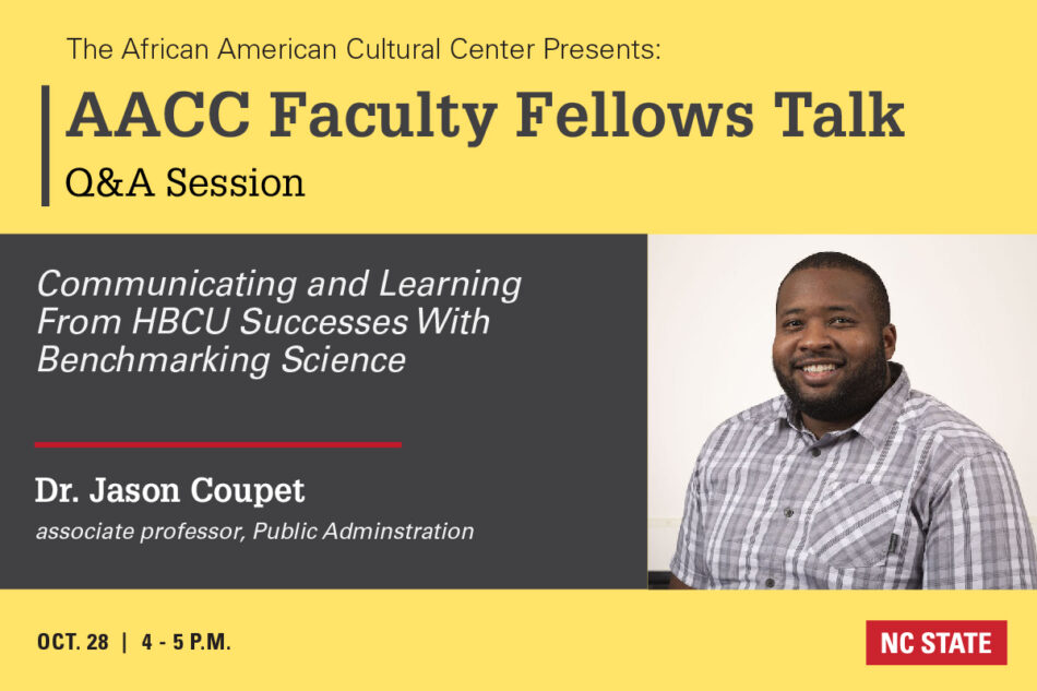 African American Cultural Center Faculty Fellows with Jason Coupet