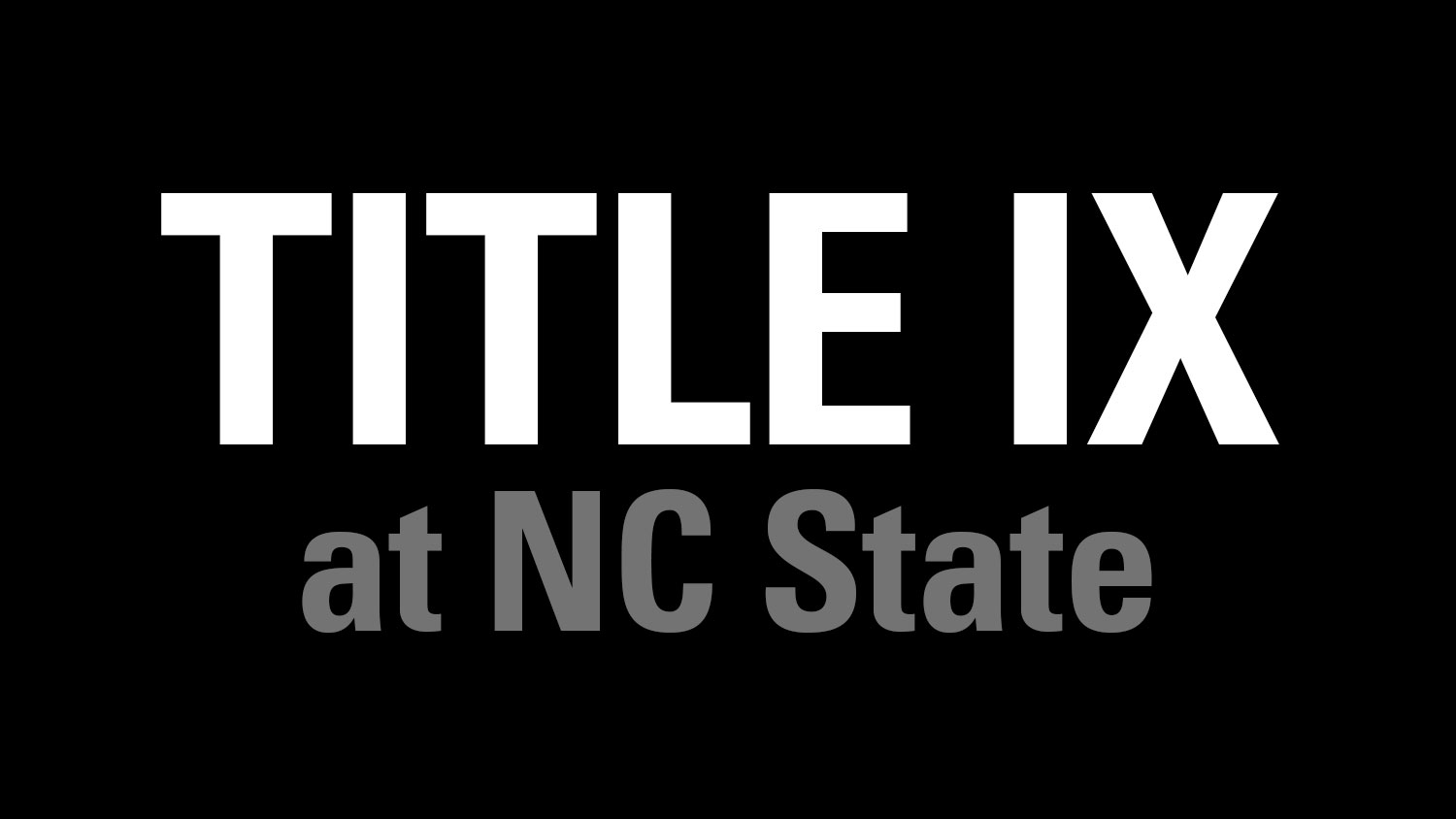 Title IX at NC State